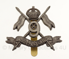 WW2 9TH (QUEEN’S ROYAL) LANCERS  cap badge Kings Crown replica