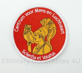 KLU Koninklijke Luchtmacht CML Centrum voor Mens en Luchtvaart embleem met klittenband - diameter 10,5 cm - origineel