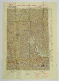 Duitse stafkaart Befestigungskarte Jugoslawien Graz Blatt 33/47 Sonderausgabe 1940 Joegoslavie - 70 x 50 cm. schaal 1:200000 - origineel