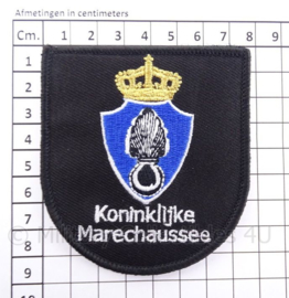 KMAR Koninklijke Marechaussee embleem - nieuw model - met klittenband - 8 x 9 cm