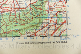 WW2 British War Office map 1944 Central Europe Minden - 88 x 64,5 cm - origineel