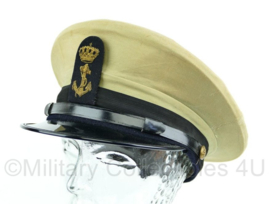 Platte pet van de Koninklijke Marine , khaki tropen tenue - Maat 55 - Origineel