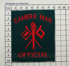 WO2 US Army Camera Man Official embleem US photographer - 8,4 x 9,7 cm - replica