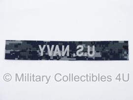 US Navy NWU 1 branch tape/naamlint blue/silver - nieuw gemaakt