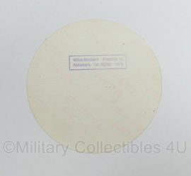 KMARNS Korps Mariniers Amfibische Sektie sticker - diameter 10 cm - origineel
