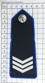 Belgische Gemeentepolitie epauletten Agent Hoofdbrigadier Service Dress PAAR - 14 x 5 cm - origineel