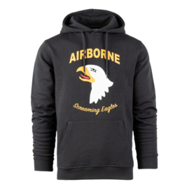 Hoodie 101st Airborne Division - Dark Grey - nieuw gemaakt
