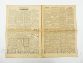 WO2 Duitse krant Frankische Tageszeitung nr. 223 23 september 1943 - 47 x 32 cm - origineel