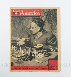 WO2 US Young America The National News Weekly for Youth Magazine tijdschrift - April 12, 1945 - 34,5 x 27 cm - origineel