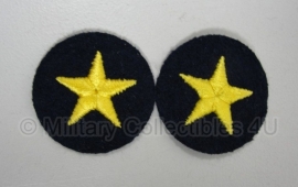 Kriegsmarine officiers rang sterren paar (2 stuks) diameter 5,3 cm.