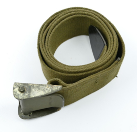 Zware US Army  groene webbing equipment strap  - maker Lite Industries INC - 177 x 5 cm - origineel