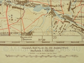 Duitse stafkaart Vorlaufige Sonderausgabe 1940 Rusland UdSSR Bjelaja Zerkoff M36 X West - 84 x 77 cm.  schaal 1:100000 - origineel