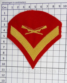 USMC US Marine Corps Lance Corporal mouwembleem ENKEL - 10 x 9 cm - origineel