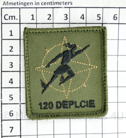 Defensie nieuwste model 2021 borst embleem klittenband NATO 120 Deplcie van het B & T co Bevoorrading Transport  - 5 x 5 cm - origineel