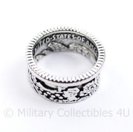 United States 1945 Half Dollar Coin Ring - maat  9