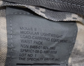 US Army ACU camo Modulair Lightweight Load Carrying Equipment MOLLE II Waist Pack - nieuwstaat - origineel