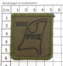 KL borstinsigne OCIO IFOCie - 5 x 5 cm met klittenband - origineel