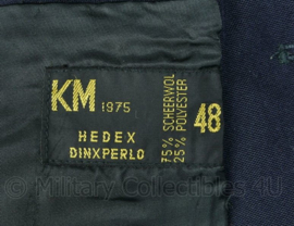 Korps Mariniers Barathea Uniform jas+broek 1975 met parawing Rang Korporaal- Maat 48 - Origineel