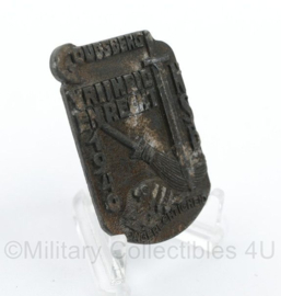 WO2 Duitse NSB speld Goudsberg Vrijheid en Recht 1940 Ongerechtigheid - 4 x 3 cm - origineel