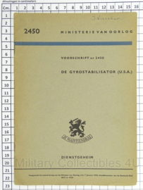 MVO Handboek de Gyrostabilisator USA nr. 2450 - 1953 - afmeting 15 x 22 cm - origineel