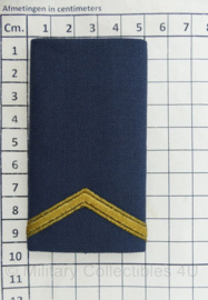 KLu Luchtmacht epauletten Soldaat der 2e klasse GLT Gala Tenue- afmeting 5 x 9,5 cm -  origineel