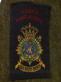 KM Koninklijke Marine, Korps Mariniers uniform jasje rang "marinier der tweede klasse" - jaren 50 - maat 46 - origineel