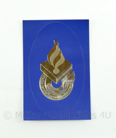 KLPD sticker blauw goud - 9,5 x 6 cm - origineel