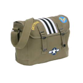 US Army C47 Skytrain D-Day Ransel pukkel - GROEN - 32 x 12 x 24 cm