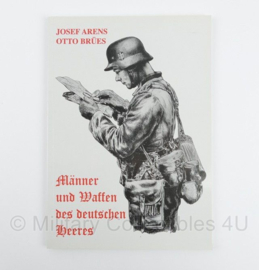 Moderne 1997 nadruk van het WO2 Duitse boek met foto's Männer und Waffen des deutschen Heeres - 30 x 21 x 1,5 cm