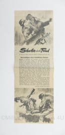 WO2 Duitse brief aan Der Zugskommandant van 1935 met artikel Schneller als den Feind over Nahkampf  - origineel