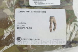 Defensie Multicam Crye Precision G3 Combat pant G3 Permethrin - nieuwste model - maat 34 Short - nieuw in verpakking - origineel