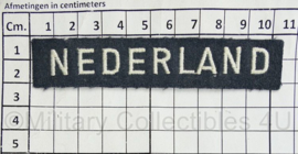 MVO KLU Luchtmacht straatnaam Nederland korps onderscheidingsteken nederland enkel - 10,5 x 2 cm - origineel