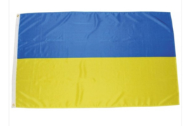 Oekraïense vlag 90 x 150 cm - 100% polyester vlag Oekraine