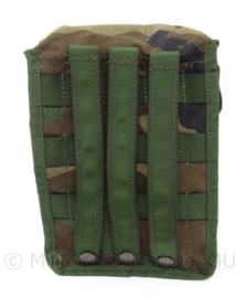 Korps Mariniers Forest Camo Woodland Camo opbouwtas MGV Algemeen GROOT - MOLLE - licht- tot ongebruikt - afmeting 16 x 22 cm - origineel