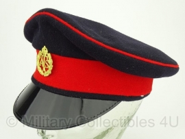 Britse visor cap ATS Auxiliary Territorial Service Corps . Donkerblauw met rode rand - maat 54 - origineel