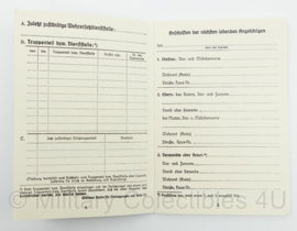 Wo2 Duits Luftwaffe Soldbuch - 15 x 10,5 cm - replica