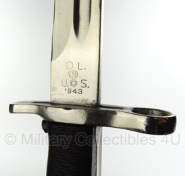 Garand bayonet Honor Guard Chroom met witte schede