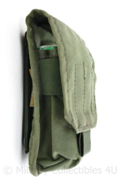 Defensie en Korps Mariniers GROENE Profile Equipment MOLLE M4 C7 magazijntas - gebruikt - 20 x 8,5 x 5 cm - origineel