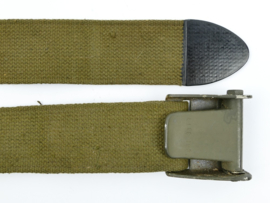 Zware US Army  groene webbing equipment strap  - maker Lite Industries INC - 177 x 5 cm - origineel