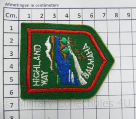 Britse Balmaha Highland Way embleem - 7,5 x 6 cm - origineel