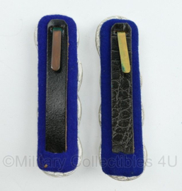 Belgische Gemeentepolitie epauletten mayonaisses - 13 x 3,5 cm - origineel