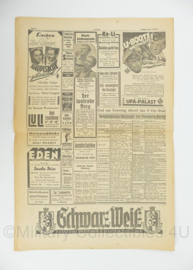 WO2 Duitse krant 8 Uhr Blatt 8 juli 1944 - 47 x 32 cm - origineel