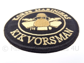 KM Koninklijke Marine, Korps Mariniers embleem "Kikvorsman" - met klittenband - diameter 9 cm