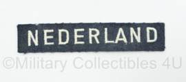 MVO KLU Luchtmacht straatnaam Nederland korps onderscheidingsteken nederland enkel - 10,5 x 2 cm - origineel