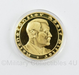 Coin Adolf Hitler Reichskanzler - diameter 4 cm -  replica