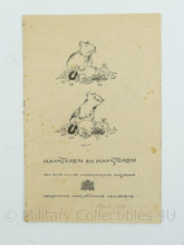 Document hamsteren april 1940 vereniging voor nationale veiligheid -13,5x21x0,1cm -origineel