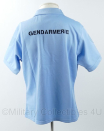 Franse Gendarmerie polo korte mouw lichtblauw - maat 46 - nieuw - origineel