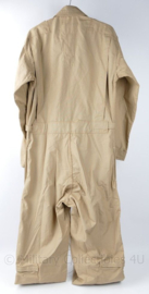 USAF en Klu Coveralls USAF Flyers Summer Fire resistant CWU 27/P Nomex piloten overall khaki - 38-R- nieuw met kaartje er nog aan - Nomex IIIA -  origineel