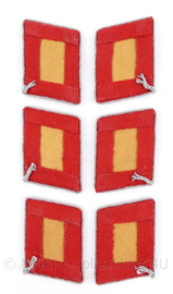 Luftwaffe kraagspiegels  Flak officier (rood)  - Major tm. Oberst