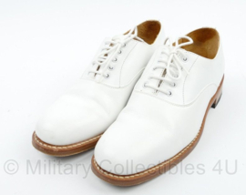 Britse leger Heren DT schoenen wit - lederen zool met rubberen inzet - maat 6M - licht gedragen  - origineel